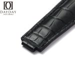 Handmade personalized Replacement-Rolex-Submariner 40mm 41mm-watch-band-black-alligator-leather-20mm-21mm