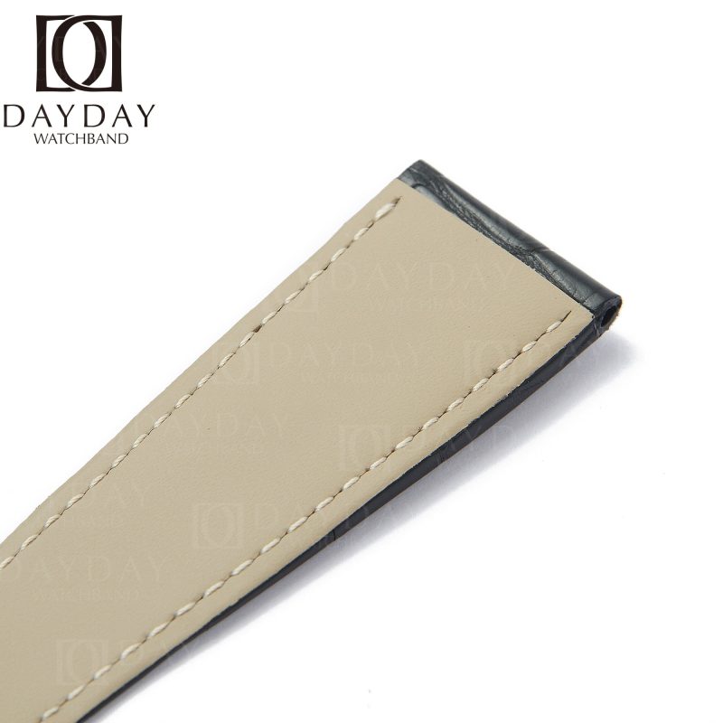 Replacement alligator leather watch strap for Cartier Calibre dive