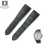 Replacement alligator leather watch strap for Cartier Calibre dive