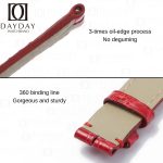 Replacement red alligator leather strap for vintage Cartier vendome must de Cartier watch band