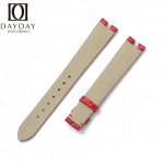 Replacement red alligator leather strap for vintage Cartier vendome must de Cartier watch band