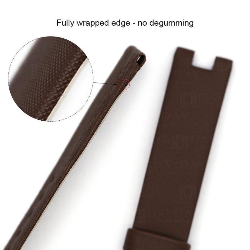 Replacement-brown-satin-leather-watch-band-for-Breguet-Reine-de-Naples-ladies-strap