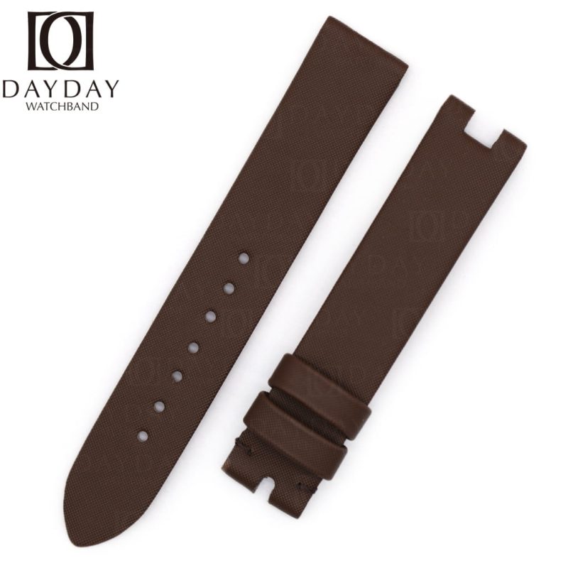 Replacement-brown-satin-leather-watch-band-for-Breguet-Reine-de-Naples-ladies-strap