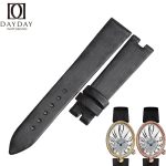 Replacement-brown-satin-leather-watch-band-for-Breguet-Reine-de-Naples-ladies-strap