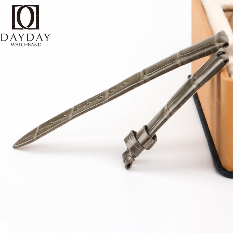 Black-alligator-leather-watchband-for-Breguet-Reine-strap