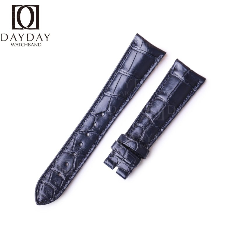 Replacement watch band Rolex Cellini Time moonphase 50505 brown Leather watch strap Genuine Alligator 20mm curved end