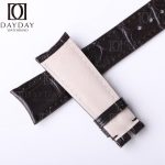 Replacement watch band Rolex Cellini Time moonphase 50505 brown Leather watch strap Genuine Alligator 20mm curved end