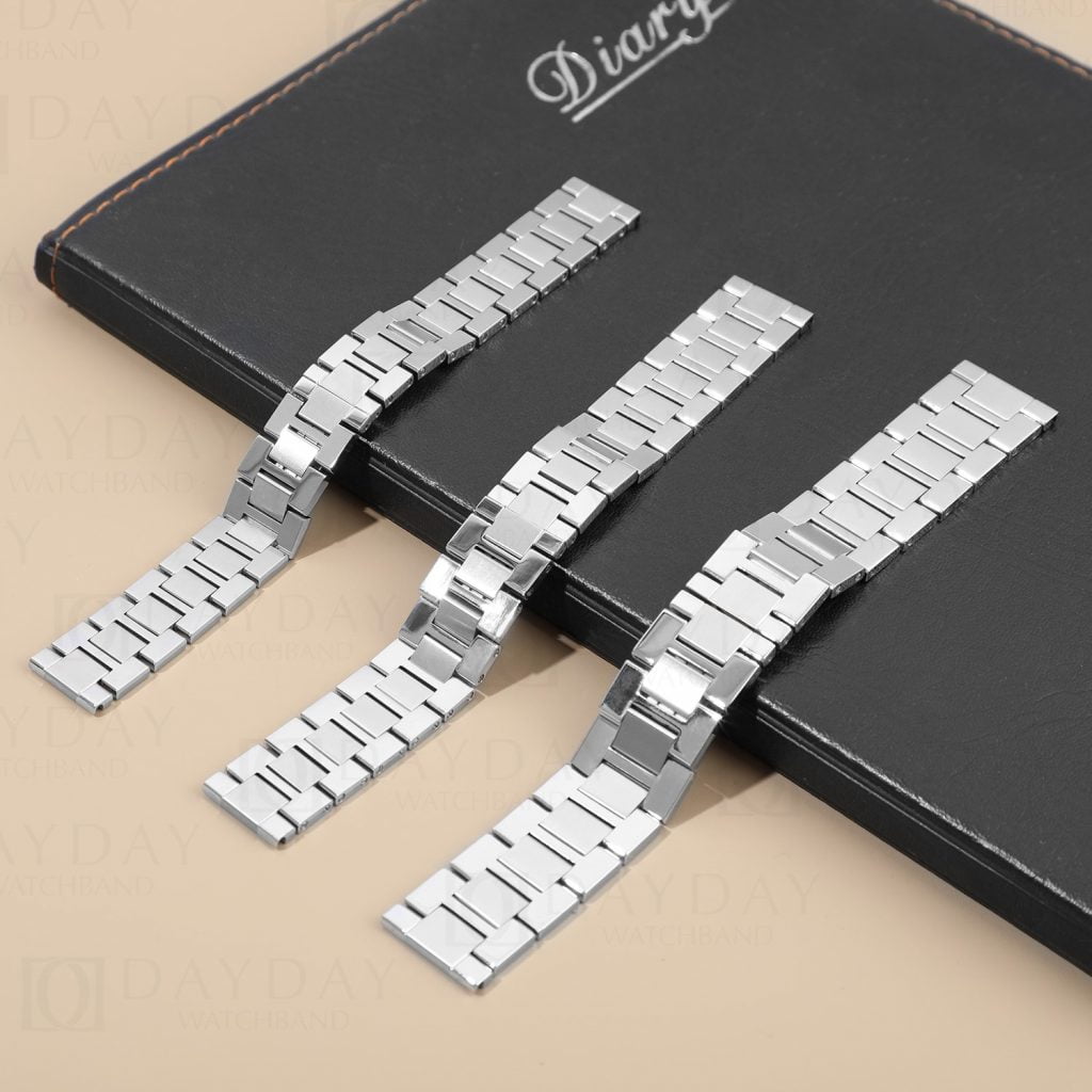 Custom replacement Stainless Steel metal watch strap for Cartier Tank Solo (Multi-color) 7 Stainless-steel-metal-watch-band-for-Cartier-Tank-Solo-strap