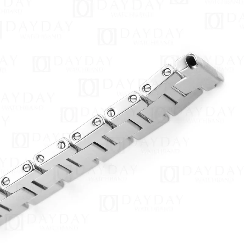 Custom replacement Stainless Steel metal watch strap for Cartier Tank Solo