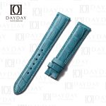 Tiffany Blue Alligator leather watch band Patek Philippe Calatrava Complications straps replacement for sale
