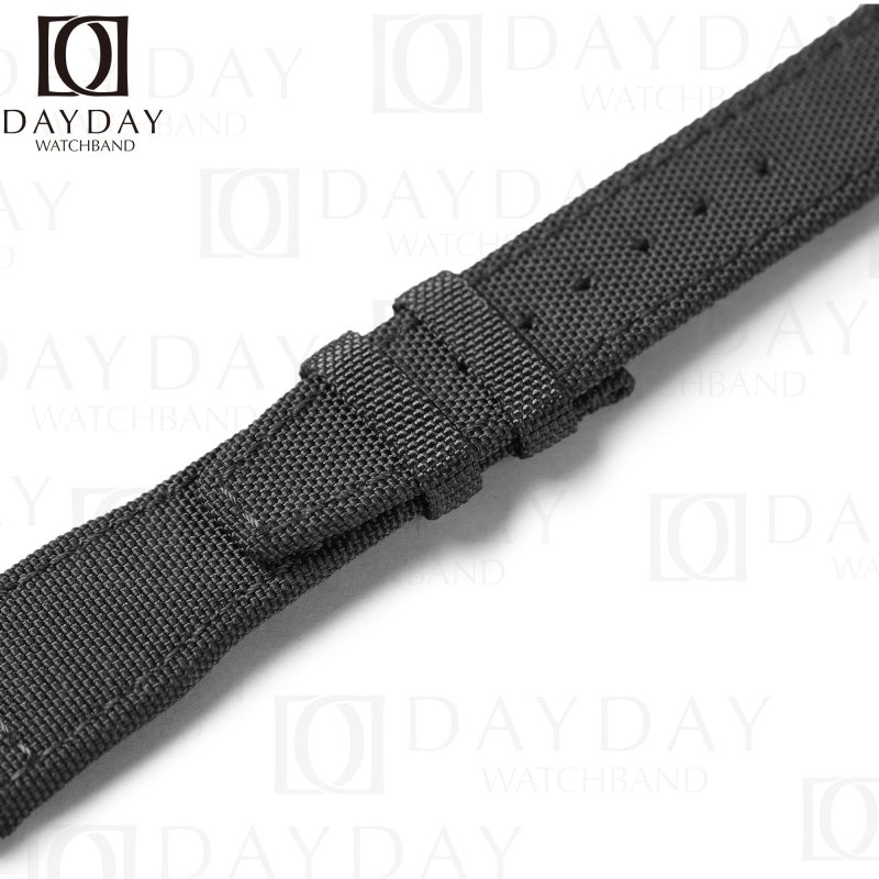 handmade black canvas watch straps watch bands replacement for IWC Pilot Top Gun Mark (2)