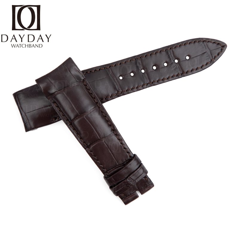 replacement custom Brown alligator leather watch band for Breguet Type XXI 3810 strap