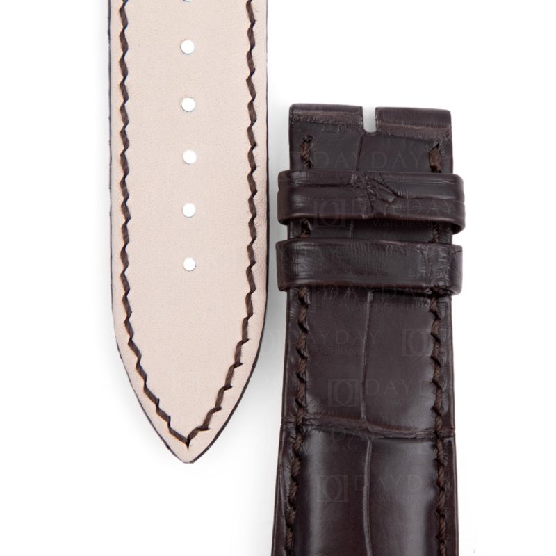 replacement custom Brown alligator leather watch band for Breguet Type XXI 3810 strap