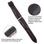 replacement custom Brown alligator leather watch band for Breguet Type XXI 3810 strap