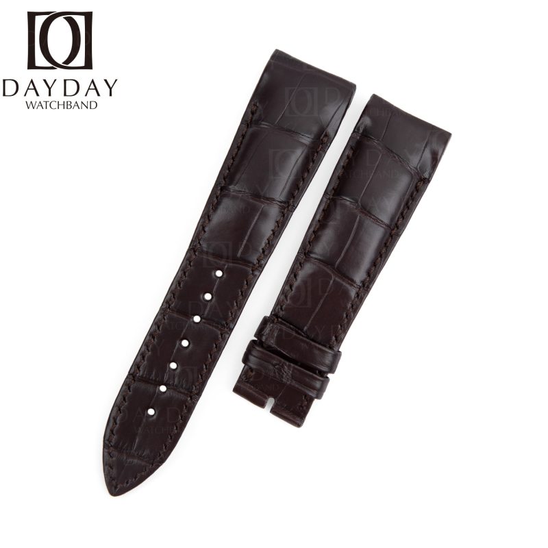 replacement custom Brown alligator leather watch band for Breguet Type XXI 3810 strap
