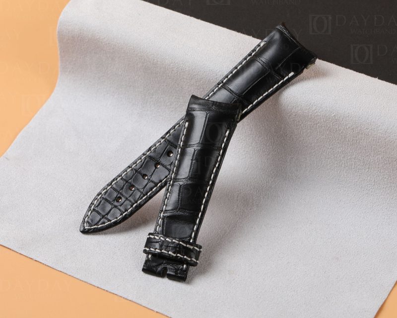 replacement custom Brown alligator leather watch band for Breguet Type XXI 3810 strap