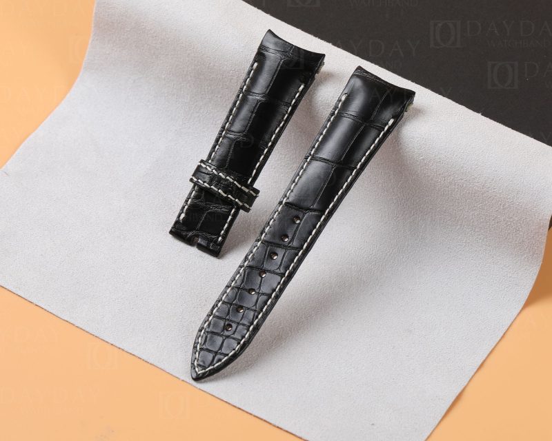 replacement custom Brown alligator leather watch band for Breguet Type XXI 3810 strap
