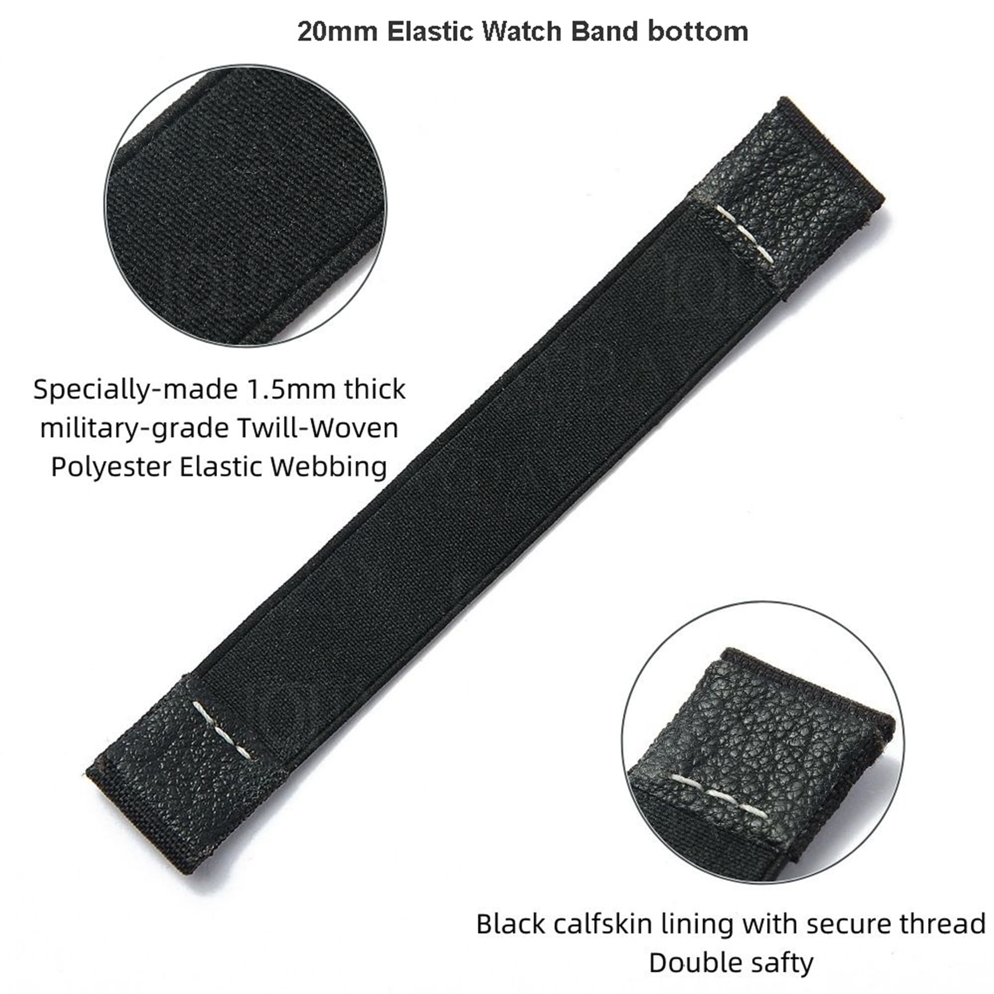 XL 1.5 Black Canvas Strap