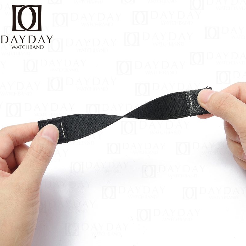 20mm 21mm 22mm Elastic watch bands black canvas nylon strap for Rolex Omega Blancpain Patek Philippe strap