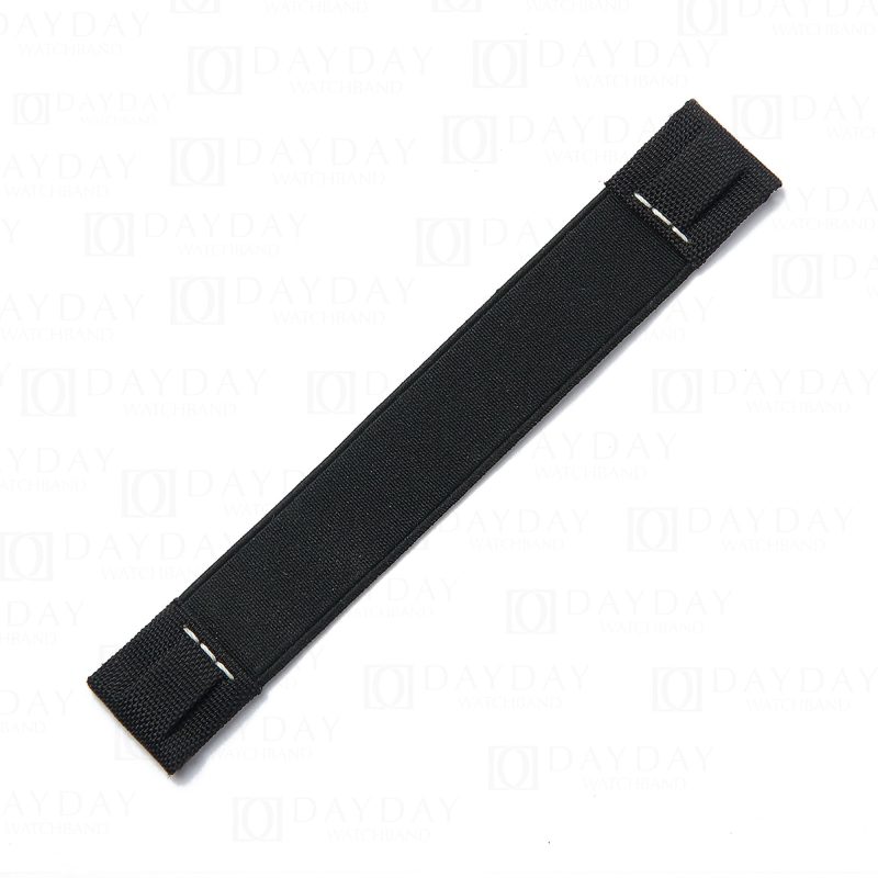 20mm 21mm 22mm Elastic watch band black canvas nylon strap for Rolex Omega Blancpain Patek Philippe strap