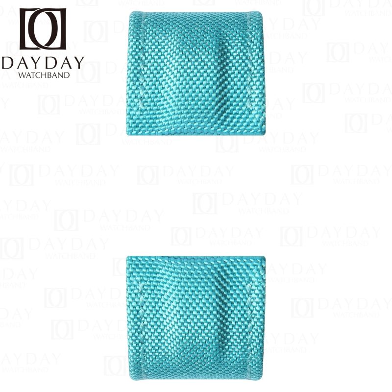 20mm 21mm 22mm Elastic watch band light blue canvas nylon strap for Rolex Omega Blancpain Patek Philippe strap