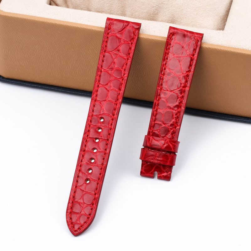 Alligator single tour leather strap replacement for Hermes Cape cod Heure H single watch bands