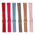 Alligator single tour leather straps replacement for Hermes Cape cod Heure H single watch bands