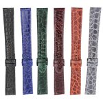 Alligator single tour leather straps replacement for Hermes Cape cod Heure H single watch bands