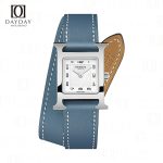 Buy custom bespoke blue genuine Epsom leather double tour watch band replacement for sale fit for Hermes Cape cod, Heure H, Arceau watch