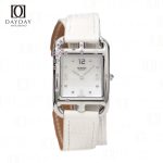 Buy custom bespoke white genuine Epsom leather double tour watch band replacement for sale fit for Hermes Cape cod, Heure H, Arceau watch