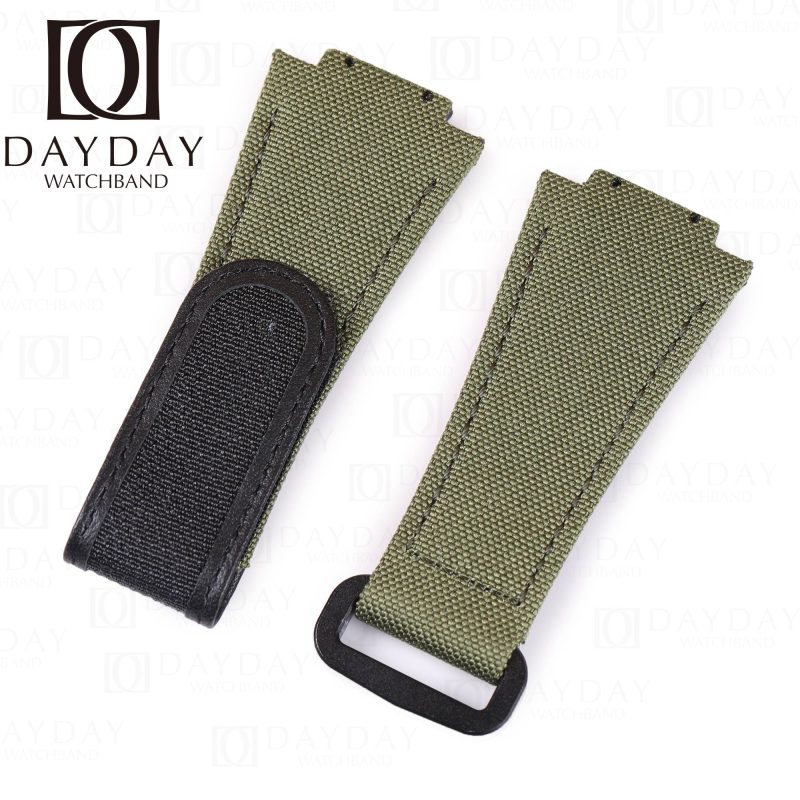 Buy Red velcro nylon watch strap for Hublot Big Bang 647 for sale