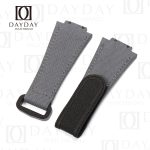 Custom Dark Grey velcro watch band for Hublot Big Bang 641 replacement strap