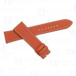 Custom handmade Single tour replacement brown calfskin leather watchbands for Hermes strap
