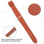 Custom handmade Single tour replacement calfskin leather brown watchbands for Hermes Cape Cod, Heure H, Arceau straps for sale aftermarket