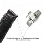 Custom handmade alligator black leather watchband for Grand Seiko straps