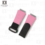 Custom handmade replacement Pink rubber nylon canvas watchband for Richard Miller strap replacement