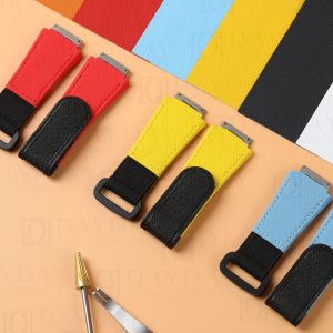 Custom handmade rubber nylon canvas watchbands for Richard Miller strap