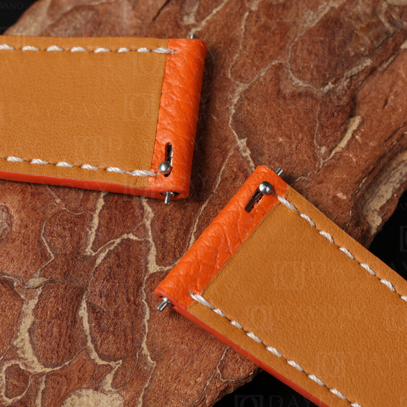 Custom handmade single tour replacement Epsom leather sport band watchband for Hermes Cape Cod Heure H leather strap (5)