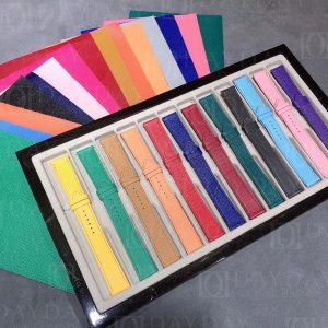 Custom handmade single tour replacement sport band epsom leather watchband for Hermes Cape Cod Heure H straps multi-color for sale aftermarket