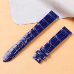 Custom replacement blue alligator leather watch bands for sale Jaeger Lecoultre JLC Rendez-Vous Reverso straps