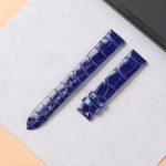 Custom replacement blue alligator leather watch bands for sale Jaeger Lecoultre JLC Rendez-Vous Reverso straps