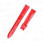 Custom replacement alligator rose red watchbands for Piaget Possession Women straps