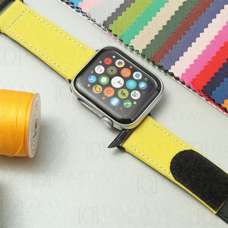 Custom handmade replacement canvas nylon watch bands for Apple strap watch