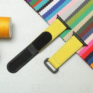 Custom handmade replacement canvas nylon watch band for Apple strap watch
