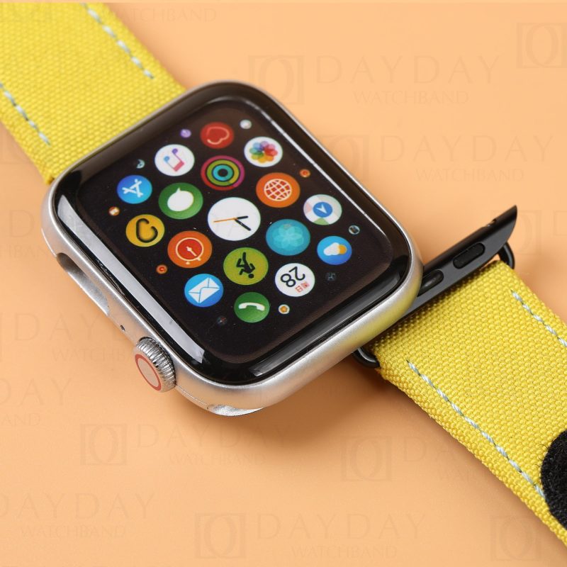 Custom replacement canvas nylon watch band for Apple straps