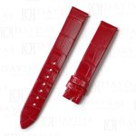 Custom replacement red alligator watch band for Piaget Possession Women straps