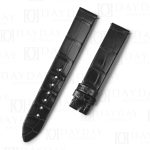 Custom replacement black crocodile watchband for Piaget Possession Women straps