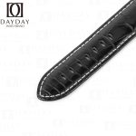 Handmade Alligator Crocodile black leather straps for Panerai replacement watch band