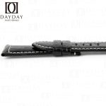 Handmade Alligator Crocodile black leather straps for Panerai replacement watchbands
