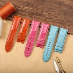 Handmade Alligator Crocodile black leather straps for Panerai replacement watch bands (1)